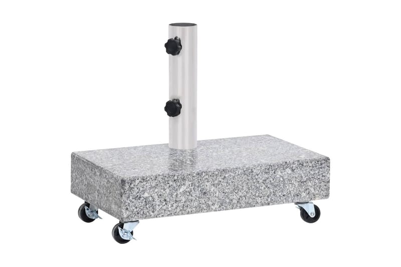Parasollfot lysegrå 45x25x8,3 cm granitt - Grå - Hagemøbler - Solbeskyttelse - Parasoller