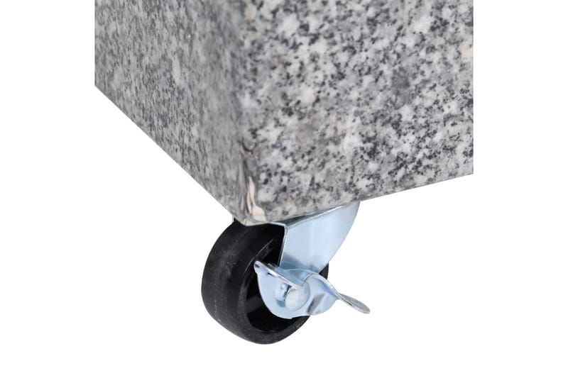 Parasollfot lysegrå 45x25x8,3 cm granitt - Grå - Hagemøbler - Solbeskyttelse - Parasoller