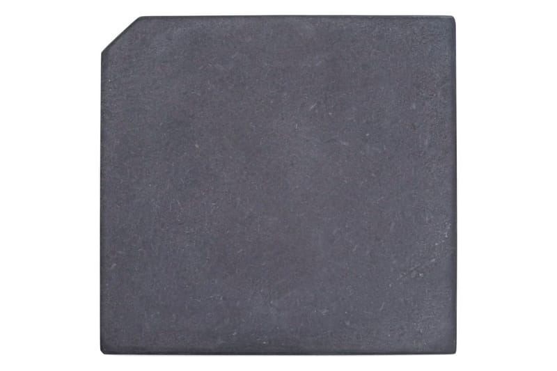 Parasollfot svart 47x47x4,5 cm granitt - Svart - Hagemøbler - Solbeskyttelse - Parasoller