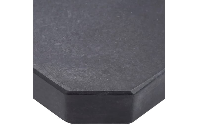 Parasollfot svart 47x47x4,5 cm granitt - Svart - Parasoller