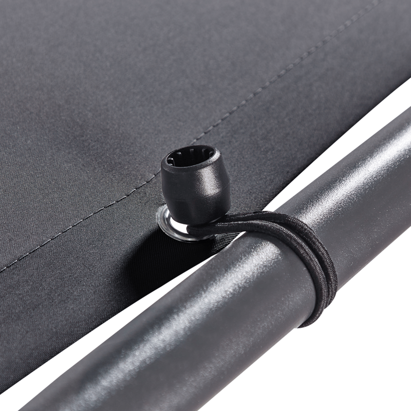 Paviljong Aventine 300 cm Stål - Grå/Svart - Hagemøbler - Solbeskyttelse - Pergola