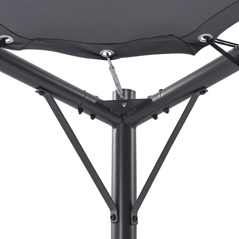 Paviljong Aventine 300 cm Stål - Grå/Svart - Hagemøbler - Solbeskyttelse - Pergola