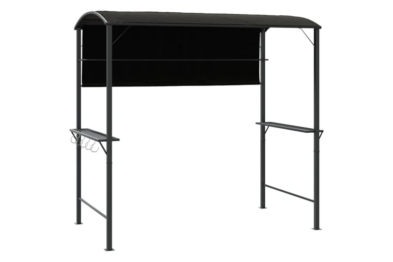 beBasic Paviljong med tak 220x110x200 cm antrasitt - AntrasittgrÃ¥ - Hagemøbler - Solbeskyttelse - Paviljonger - Komplett paviljong