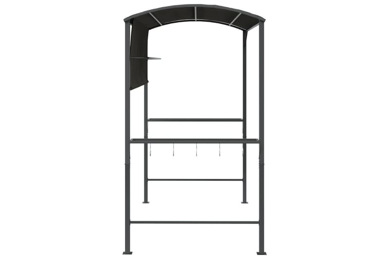 beBasic Paviljong med tak 220x110x200 cm antrasitt - AntrasittgrÃ¥ - Hagemøbler - Solbeskyttelse - Paviljonger - Komplett paviljong