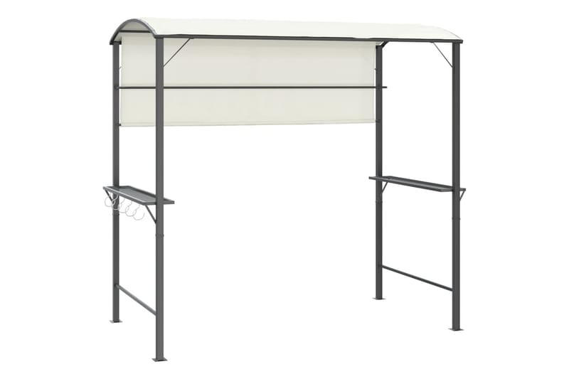 beBasic Paviljong med tak 220x110x200 cm kremhvit - Krem - Hagemøbler - Solbeskyttelse - Paviljonger - Komplett paviljong