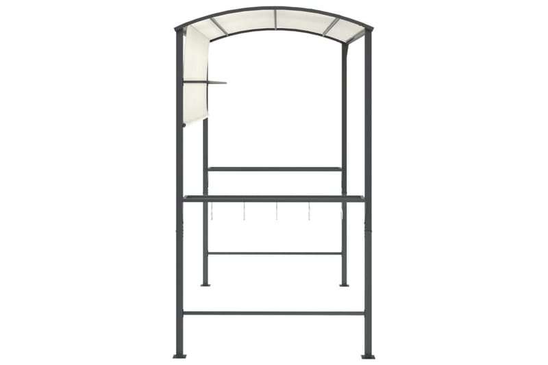 beBasic Paviljong med tak 220x110x200 cm kremhvit - Krem - Hagemøbler - Solbeskyttelse - Paviljonger - Komplett paviljong