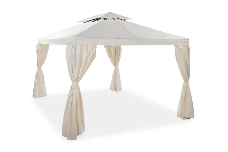 Bermuda Komplett Paviljong 3x3 m, NaturHvit