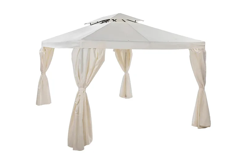 Bermuda komplett paviljong inkl. tak og vegger 3x4 m - Offwhite, undefined