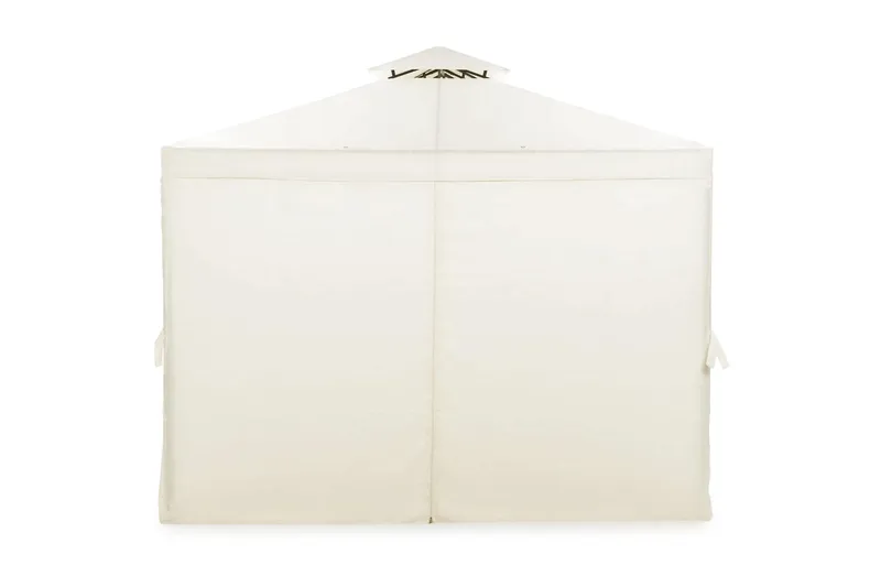 Bermuda komplett paviljong inkl. tak og vegger 3x4 m - Offwhite - Hagemøbler - Solbeskyttelse - Paviljonger - Komplett paviljong