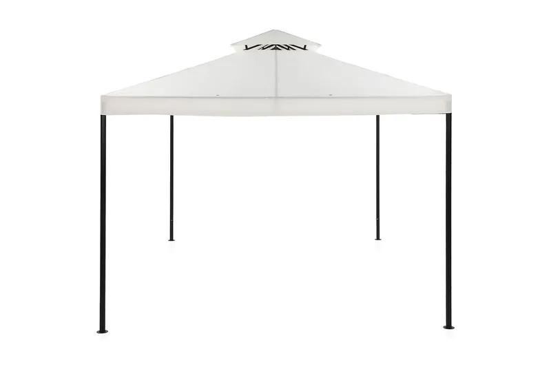 Bermuda komplett paviljong inkl. tak og vegger 3x4 m - Offwhite - Hagemøbler - Solbeskyttelse - Paviljonger - Komplett paviljong