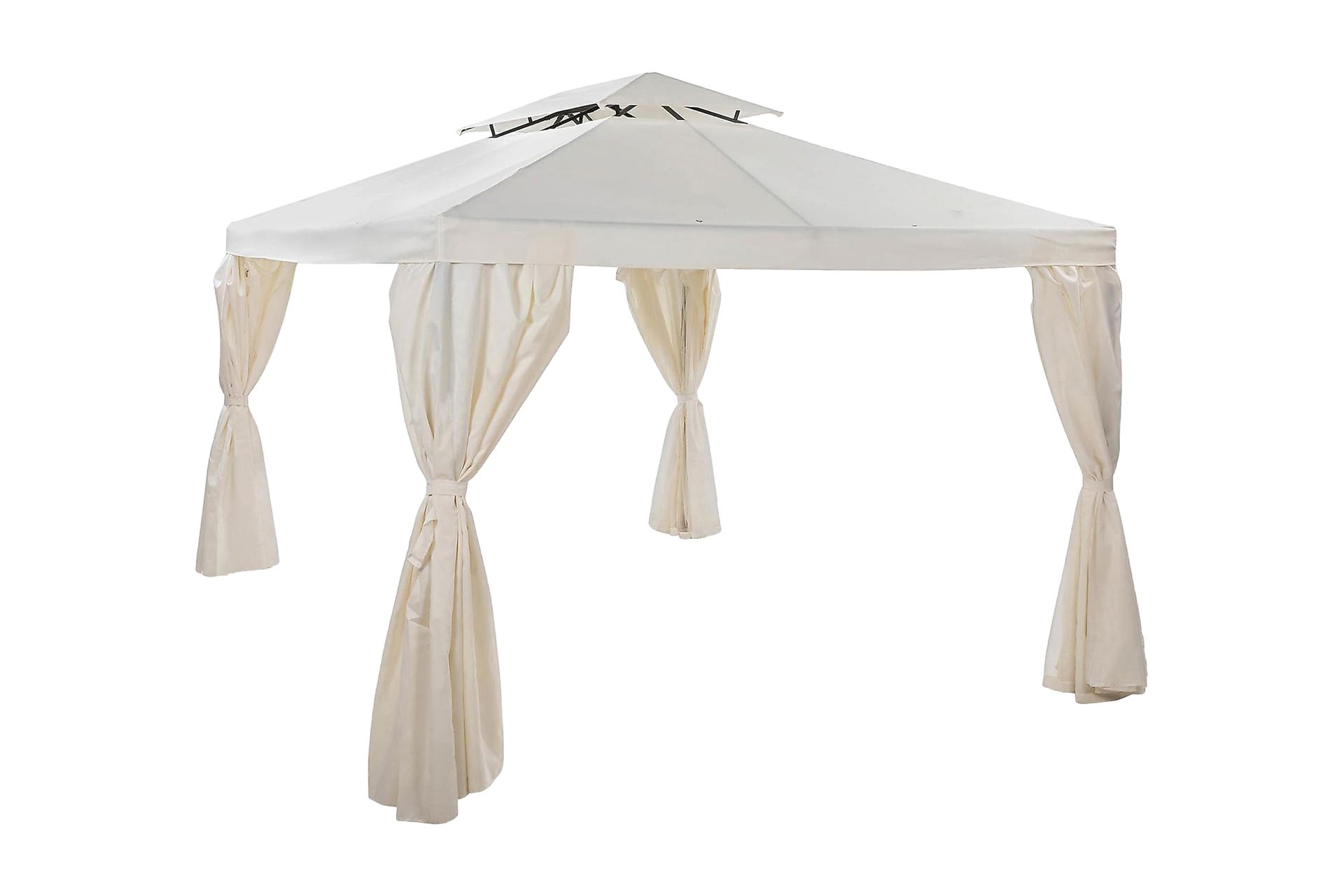 Bermuda Paviljong uten Vegger 300x400 cm inkl. Myggnett - Offwhite - Hagemøbler - Solbeskyttelse - Paviljonger