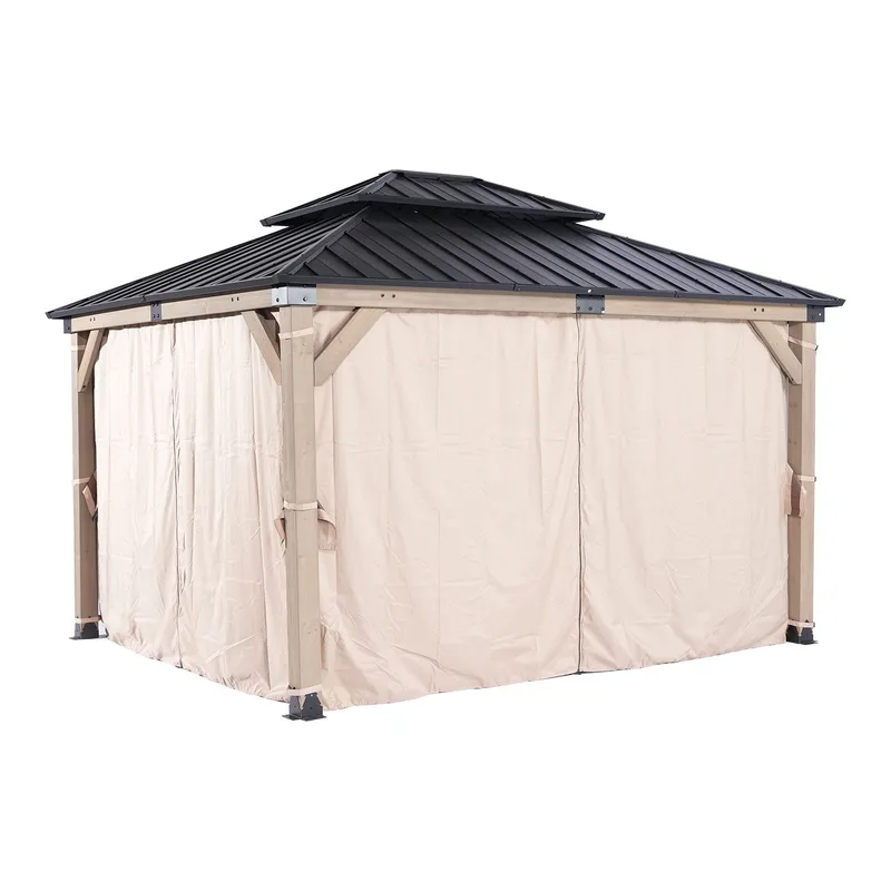 Gardiner til paviljong HOME4YOU Cedar 3,36x3,9 m, undefined