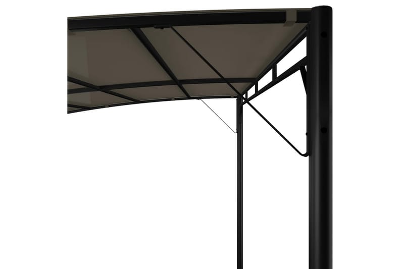 Hagemarkise 3x3x2,25 m gråbrun - Taupe - Hagemøbler - Solbeskyttelse - Paviljonger - Komplett paviljong