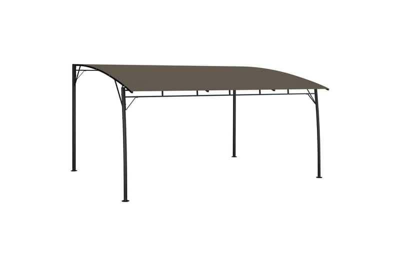 Hagemarkise 4x3x2,25 m gråbrun - Taupe - Hagemøbler - Solbeskyttelse - Paviljonger - Komplett paviljong