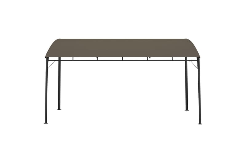 Hagemarkise 4x3x2,25 m gråbrun - Taupe - Hagemøbler - Solbeskyttelse - Paviljonger - Komplett paviljong