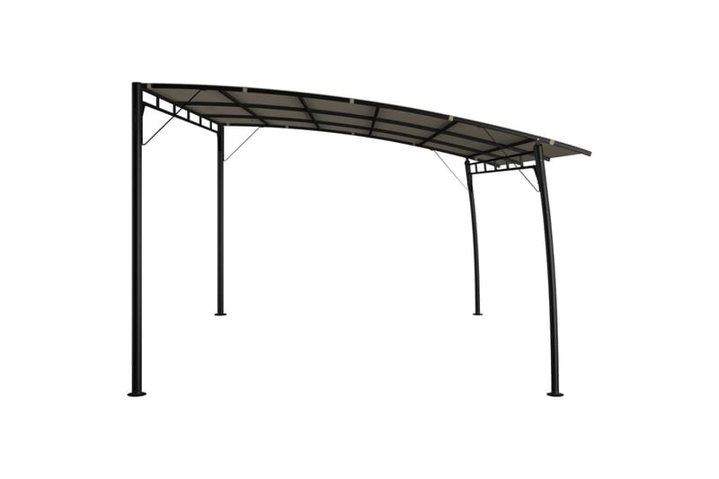 Hagemarkise 4x3x2,25 m gråbrun - Taupe - Hagemøbler - Solbeskyttelse - Paviljonger - Komplett paviljong