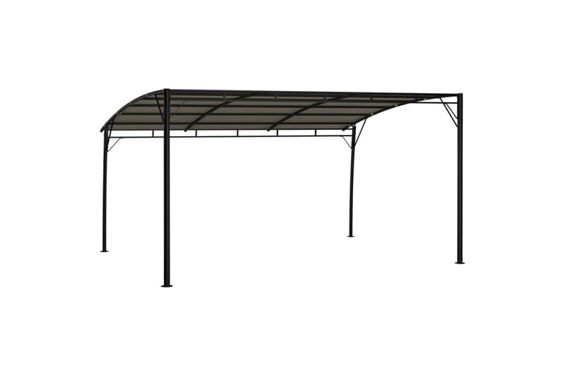 Hagemarkise 4x3x2,25 m gråbrun - Taupe - Hagemøbler - Solbeskyttelse - Paviljonger - Komplett paviljong