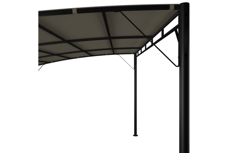 Hagemarkise 4x3x2,25 m gråbrun - Taupe - Hagemøbler - Solbeskyttelse - Paviljonger - Komplett paviljong