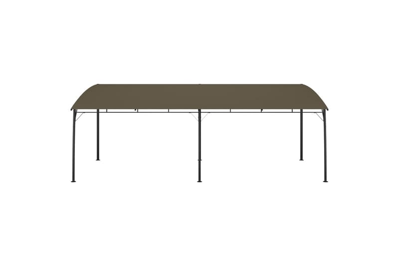 Hagemarkise 6x3x2,25 m gråbrun - Taupe - Hagemøbler - Solbeskyttelse - Paviljonger - Komplett paviljong