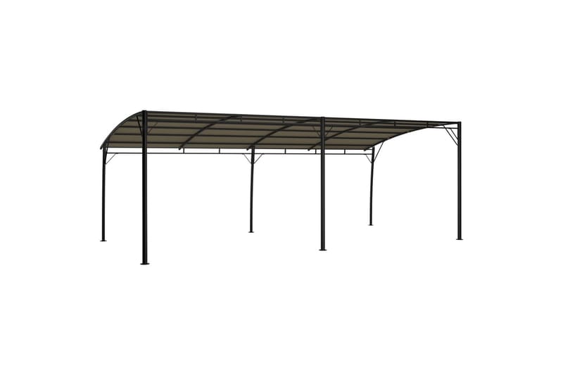Hagemarkise 6x3x2,25 m gråbrun - Taupe - Hagemøbler - Solbeskyttelse - Paviljonger - Komplett paviljong