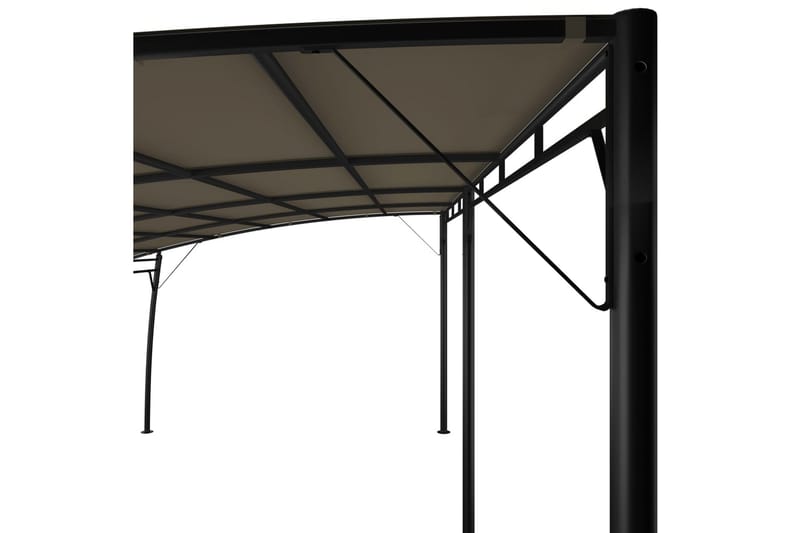 Hagemarkise 6x3x2,25 m gråbrun - Taupe - Hagemøbler - Solbeskyttelse - Paviljonger - Komplett paviljong