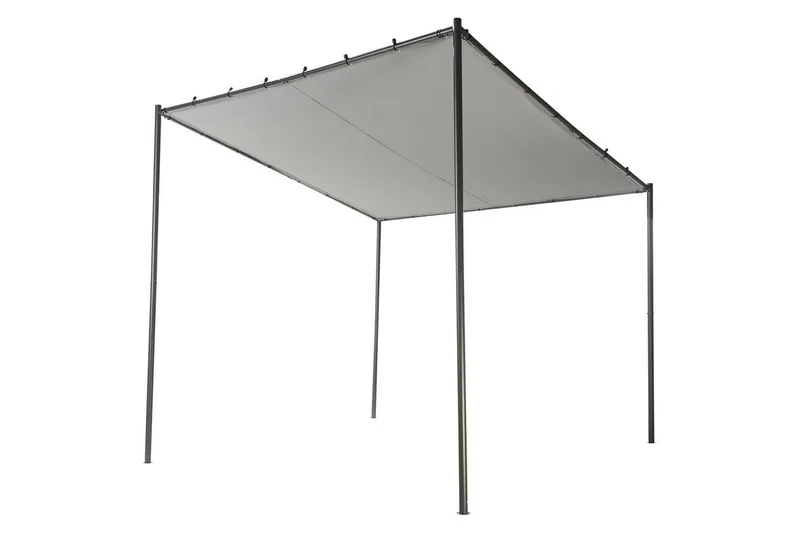 Hagepergola Vimino - Grå - Hagemøbler - Solbeskyttelse - Pergola