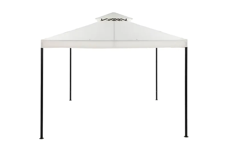 Bermuda komplett paviljong inkl. tak og vegger 3x3 m - Offwhite - Hagemøbler - Solbeskyttelse - Paviljonger - Komplett paviljong