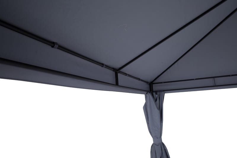 Bermuda Vegger til Paviljong 3x4 m - Lysegrå - Hagemøbler - Solbeskyttelse - Paviljonger - Komplett paviljong