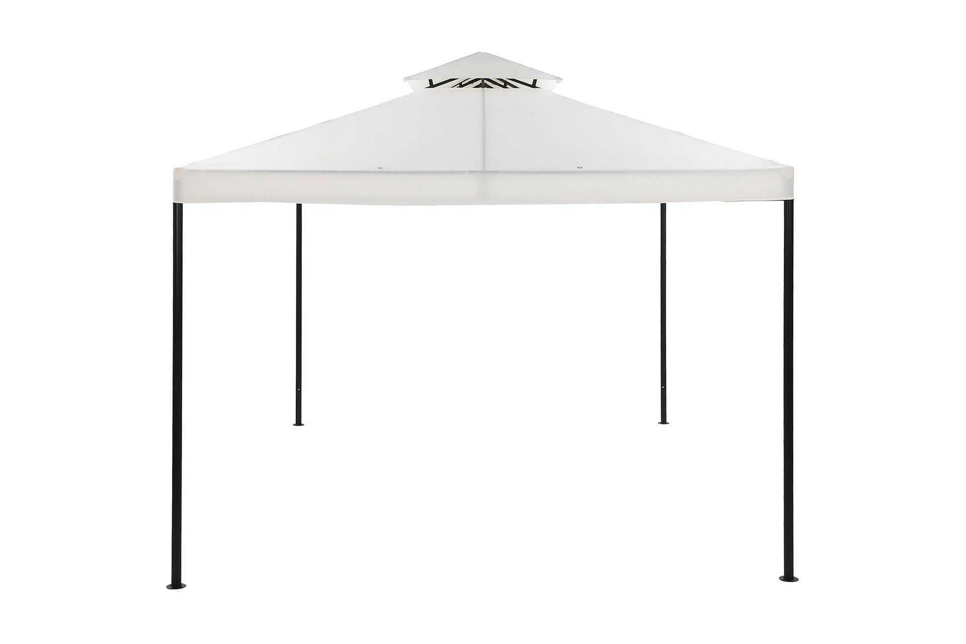 Bermuda Paviljong uten Vegger 300x300 cm inkl. Myggnett - Offwhite - Hagemøbler - Solbeskyttelse - Paviljonger