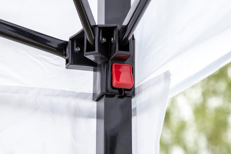 Easy Up Paviljong 295x295 cm - Hvit - Hagemøbler - Solbeskyttelse - Paviljonger - Komplett paviljong