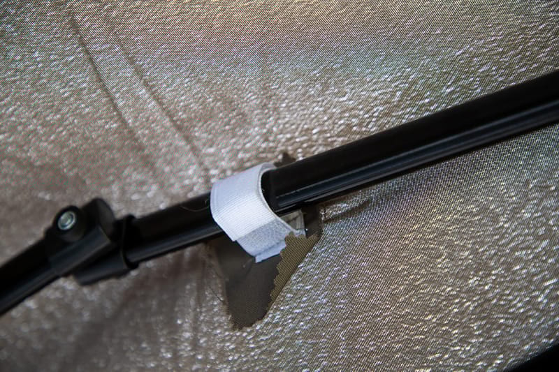 Easy Up Paviljong 295x295 cm - Hvit/brun - Hagemøbler - Solbeskyttelse - Paviljonger - Komplett paviljong