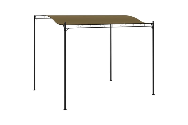 Hagemarkise 3x2,5 m gråbrun 180 g/m² - Taupe - Hagemøbler - Solbeskyttelse - Paviljonger - Komplett paviljong