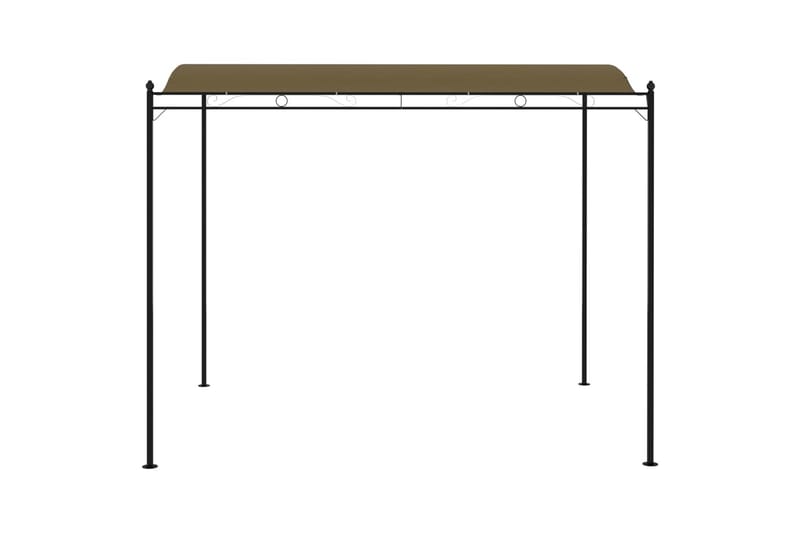 Hagemarkise 3x2,5 m gråbrun 180 g/m² - Taupe - Hagemøbler - Solbeskyttelse - Paviljonger - Komplett paviljong