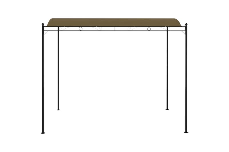 Hagemarkise 3x2,5 m gråbrun 180 g/m² - Taupe - Komplett paviljong