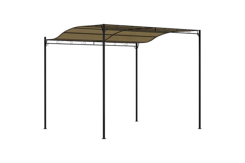 Hagemarkise 3x2,5 m gråbrun 180 g/m² - Taupe - Hagemøbler - Solbeskyttelse - Paviljonger - Komplett paviljong