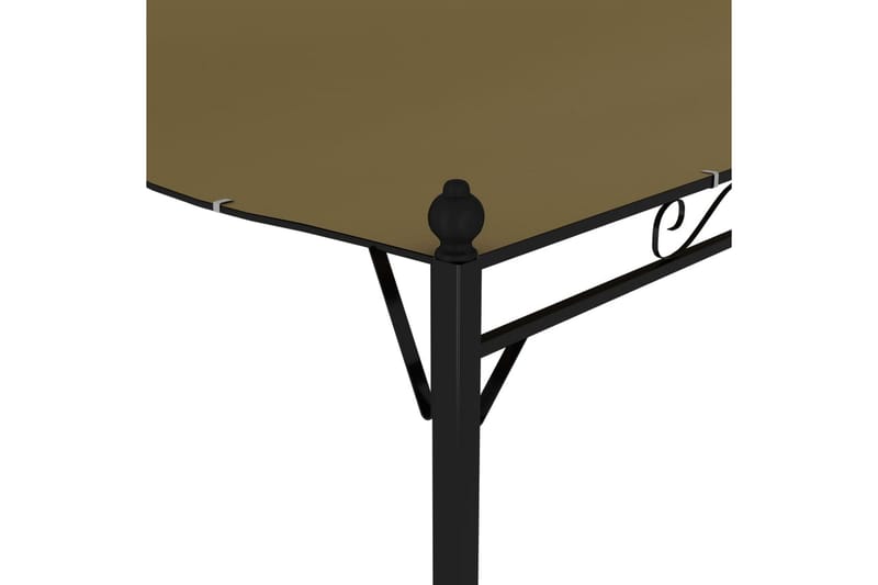 Hagemarkise 3x2,5 m gråbrun 180 g/m² - Taupe - Hagemøbler - Solbeskyttelse - Paviljonger - Komplett paviljong