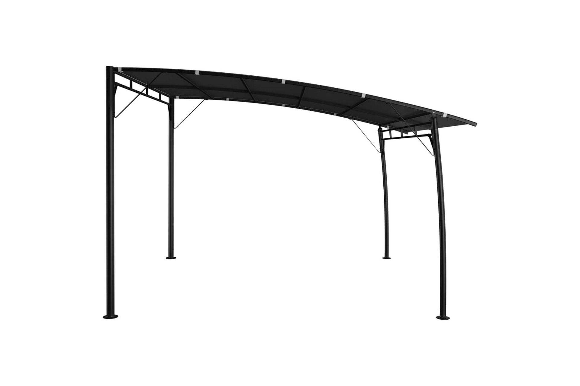 Hagemarkise 3x3x2,25 m antrasitt - Hagemøbler - Solbeskyttelse - Paviljonger - Komplett paviljong