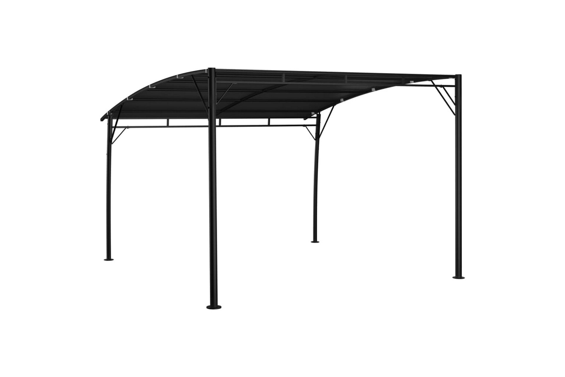 Hagemarkise 3x3x2,25 m antrasitt - Hagemøbler - Solbeskyttelse - Paviljonger - Komplett paviljong