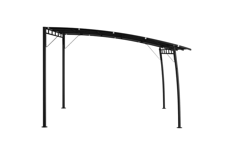 Hagemarkise 4x3x2,25 m antrasitt - Hagemøbler - Solbeskyttelse - Paviljonger - Komplett paviljong