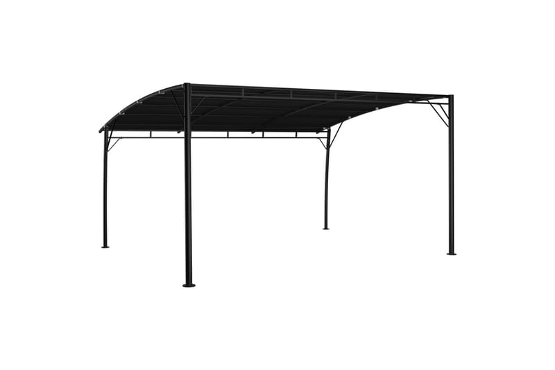 Hagemarkise 4x3x2,25 m antrasitt - Hagemøbler - Solbeskyttelse - Paviljonger - Komplett paviljong