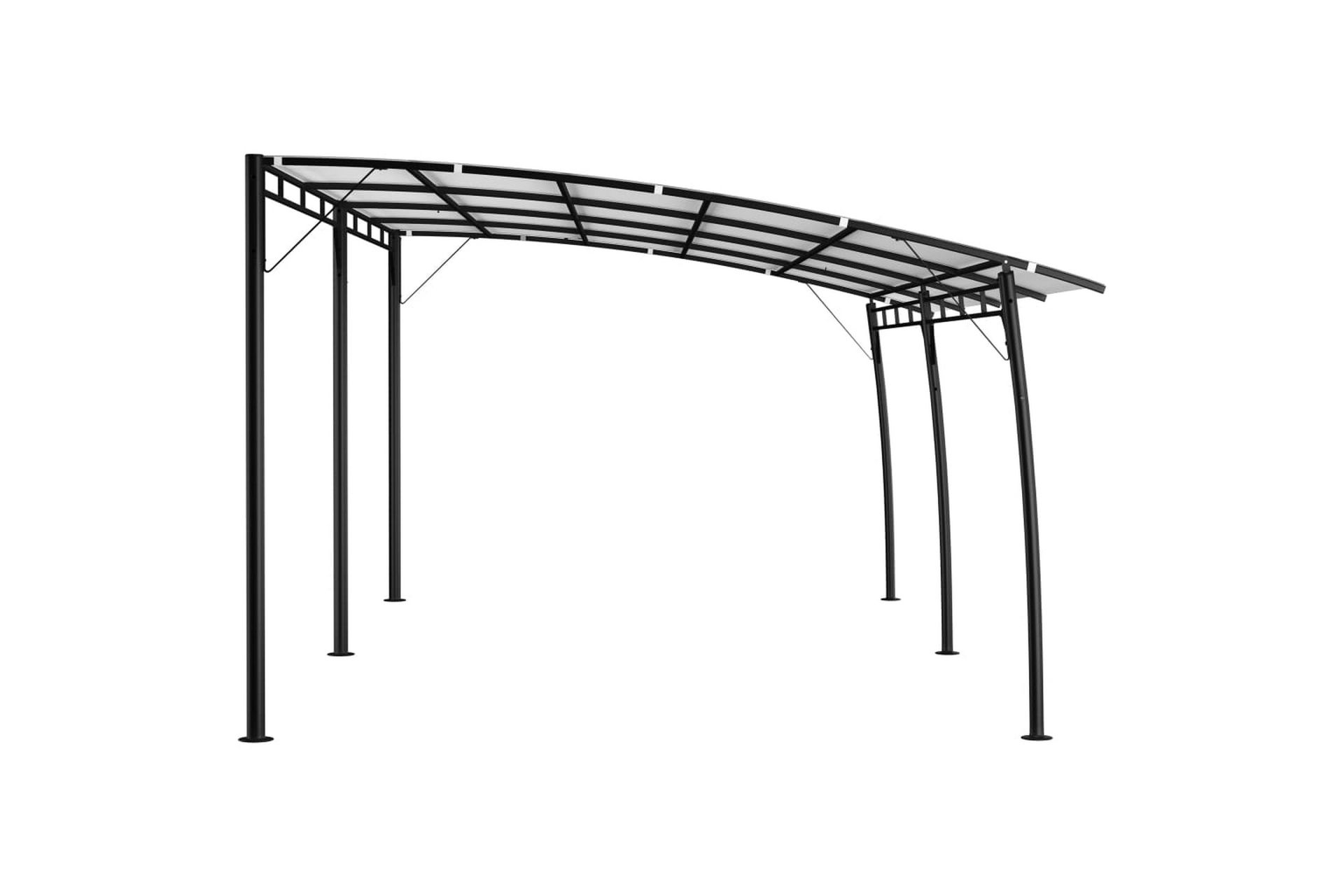 Hagemarkise 6x3x2,25 m kremhvit - Hagemøbler - Solbeskyttelse - Paviljonger - Komplett paviljong