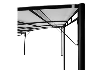 Hagemarkise 6x3x2,25 m kremhvit - Hagemøbler - Solbeskyttelse - Paviljonger - Komplett paviljong