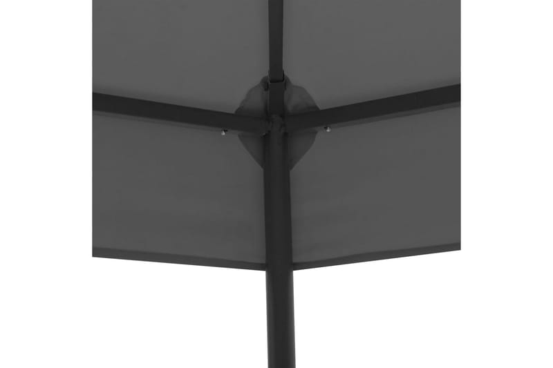 Hagepaviljong 323x275x265 cm antrasitt - Grå - Hagemøbler - Solbeskyttelse - Paviljonger - Komplett paviljong