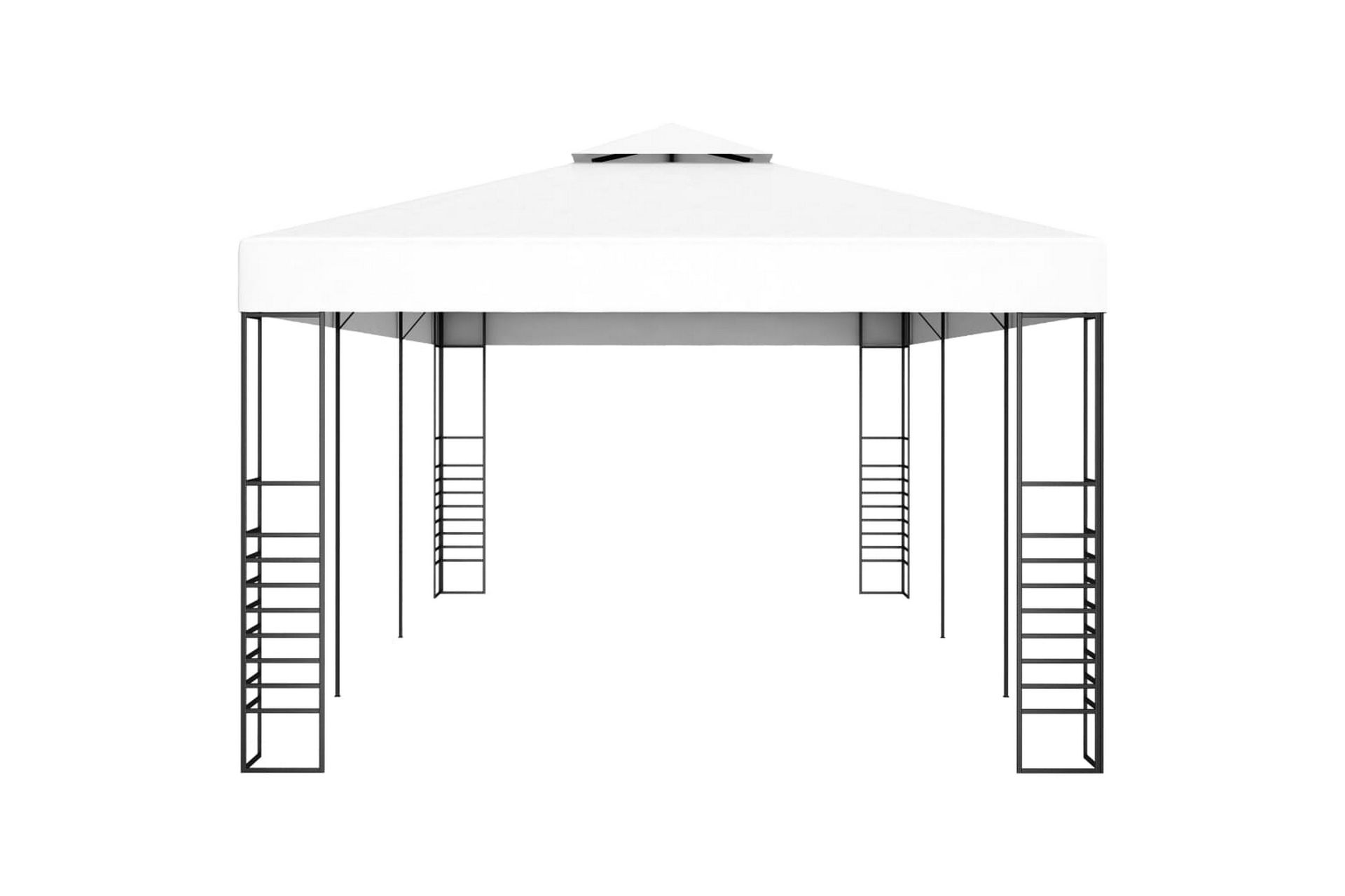 Hagetelt 6x3 m hvit - Hvit - Hagemøbler - Solbeskyttelse - Paviljonger - Komplett paviljong