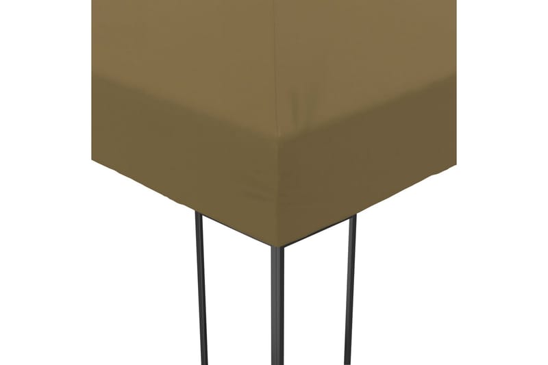 Hagetelt 6x3x2,7 m gråbrun 180 g/m² - Taupe - Hagemøbler - Solbeskyttelse - Paviljonger - Komplett paviljong