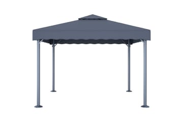 Paviljong 300x300 cm antrasitt aluminium - Hagemøbler - Solbeskyttelse - Paviljonger - Komplett paviljong
