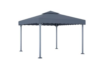 Paviljong 300x300 cm antrasitt aluminium - Hagemøbler - Solbeskyttelse - Paviljonger - Komplett paviljong