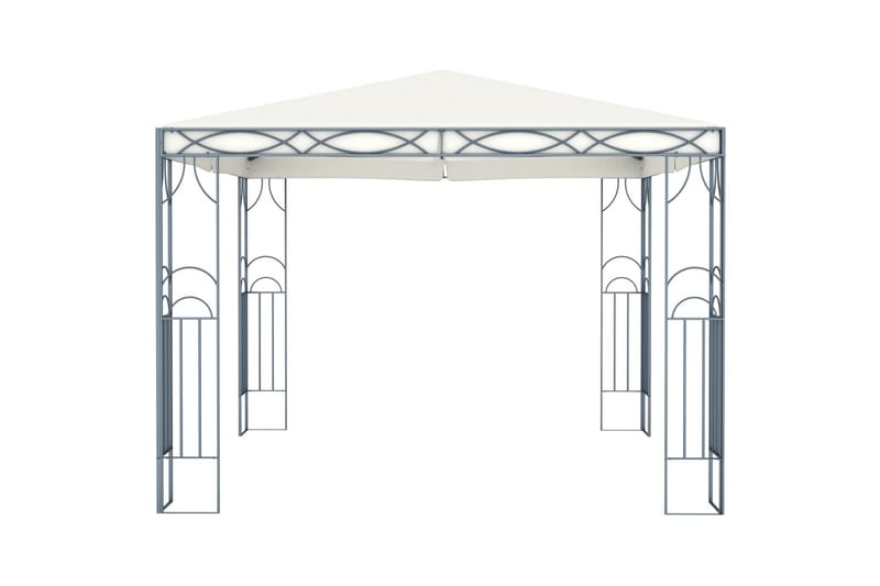 Paviljong 300x300 cm kremhvit - Hagemøbler - Solbeskyttelse - Paviljonger - Komplett paviljong