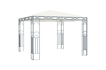 Paviljong 300x300 cm kremhvit - Hagemøbler - Solbeskyttelse - Paviljonger - Komplett paviljong