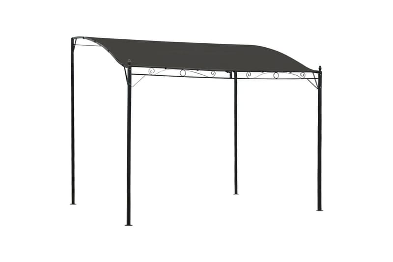 Paviljong 3x2,5 m antrasitt - Grå - Hagemøbler - Solbeskyttelse - Paviljonger - Komplett paviljong